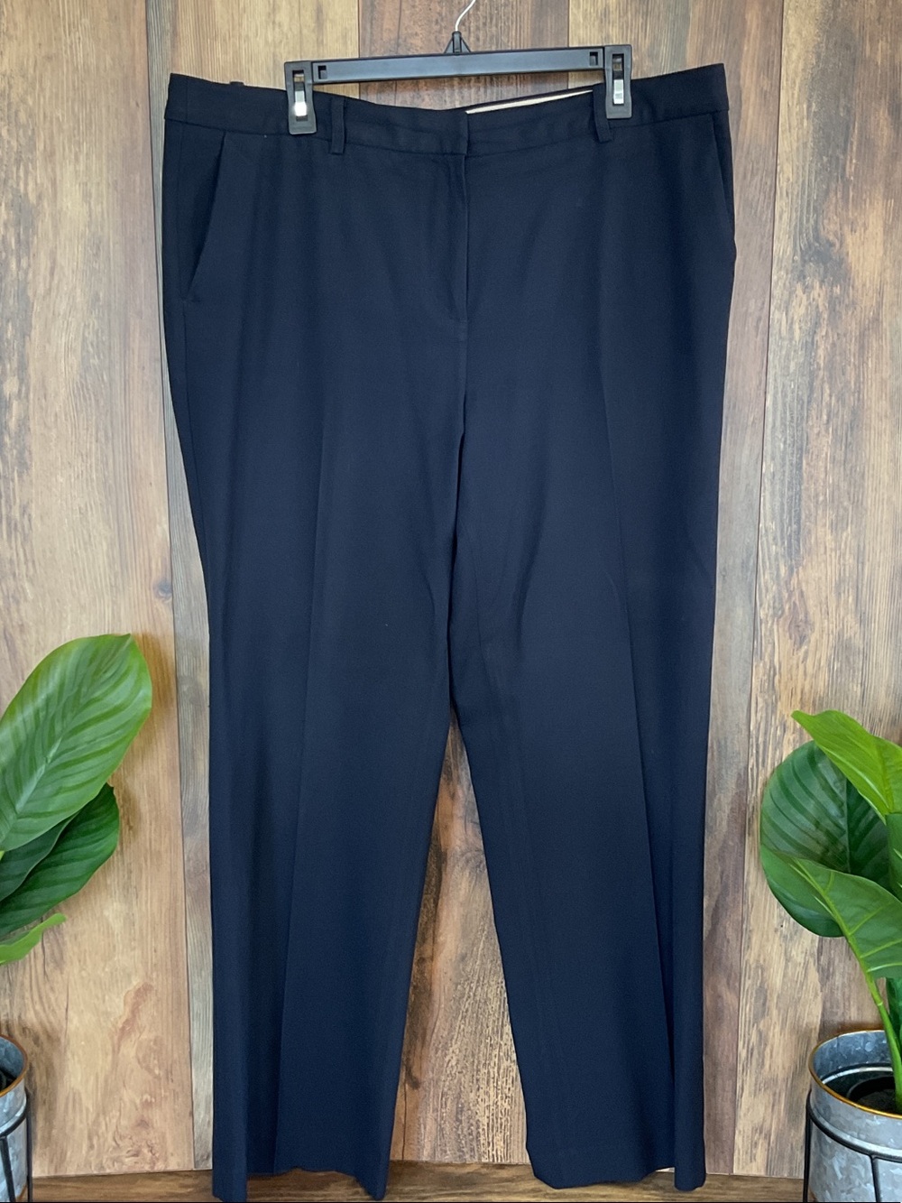 Talbots Windsor Navy Dress Pants 16 W481